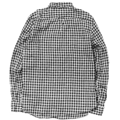 Homme BEAMS Chemises-Plus - Chemise Gingham Lin - Noir