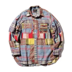 Homme BEAMS Chemises-Plus - Chemise Indian Flannel - Multicolore