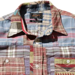 Homme BEAMS Chemises-Plus - Chemise Indian Flannel - Multicolore