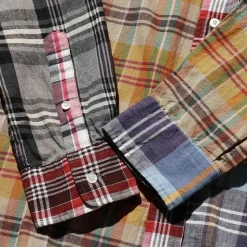 Homme BEAMS Chemises-Plus - Chemise Madras - Bleu