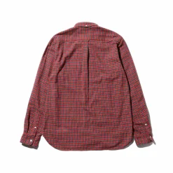 Homme BEAMS L'esprit Merci|Chemises-Plus - Chemise Mini Plaid Flannel - Rouge