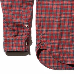 Homme BEAMS L'esprit Merci|Chemises-Plus - Chemise Mini Plaid Flannel - Rouge