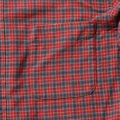 Homme BEAMS L'esprit Merci|Chemises-Plus - Chemise Mini Plaid Flannel - Rouge