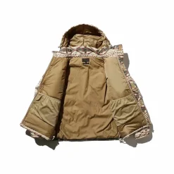 Homme BEAMS Manteaux-Plus - Manteau Puff Jacquard - Marron