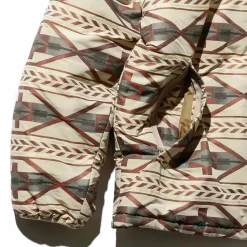 Homme BEAMS Manteaux-Plus - Manteau Puff Jacquard - Marron