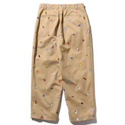 Homme BEAMS Pantalons-Plus - Pantalon 2 Pleats Brodée - Beige