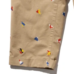 Homme BEAMS Pantalons-Plus - Pantalon 2 Pleats Brodée - Beige