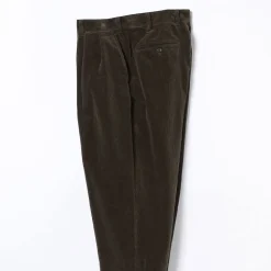 Homme BEAMS L'esprit Merci|Pantalons-Plus - Pantalon 2Pleats Corduroy - Marron