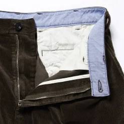 Homme BEAMS L'esprit Merci|Pantalons-Plus - Pantalon 2Pleats Corduroy - Marron