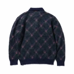 Homme BEAMS Polos-Plus - Polo en laine - Marine