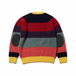 Homme BEAMS Mailles-Plus - Pull Crew 5G - Multicolore