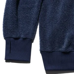 Homme BEAMS Mailles-Plus - Pull Zip - Bleu