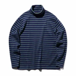 Homme BEAMS T-shirts-Plus - T-shirt Fraise Stripe - Marine