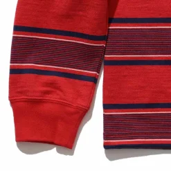 Homme BEAMS T-shirts-Plus - T-shirt Stripe - Rouge