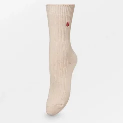 Femme Becksöndergaard Chaussettes|Chaussettes-- Chaussettes Rose Wola - Beige