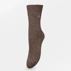 Femme Becksöndergaard Chaussettes|Chaussettes-- Chaussettes Rose Wola - Marron