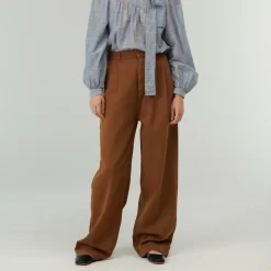 Femme Belle Pièce Pantalons-- Pantalon Hugo - Cafe