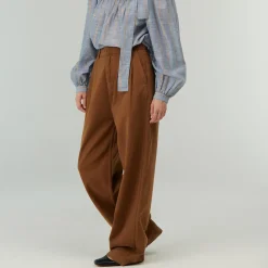 Femme Belle Pièce Pantalons-- Pantalon Hugo - Cafe
