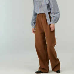 Femme Belle Pièce Pantalons-- Pantalon Hugo - Cafe