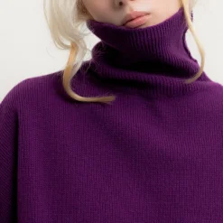 Femme Belle Pièce Mailles-- Pull Andy - Violet