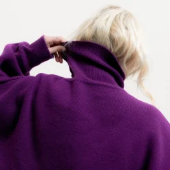 Femme Belle Pièce Mailles-- Pull Andy - Violet