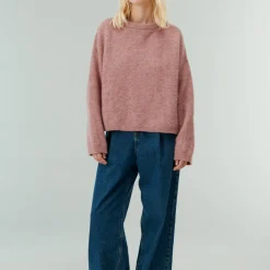 Femme Belle Pièce Mailles-- Pull Devon - Rose