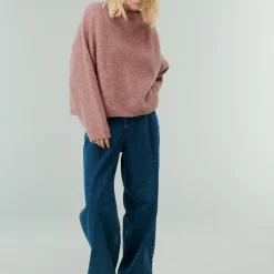 Femme Belle Pièce Mailles-- Pull Devon - Rose