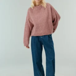 Femme Belle Pièce Mailles-- Pull Devon - Rose