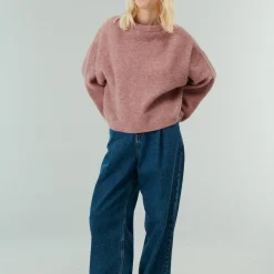 Femme Belle Pièce Mailles-- Pull Devon - Rose