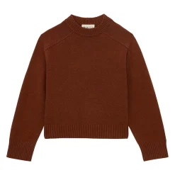 Femme Belle Pièce Mailles-- Pull Joe - Marron