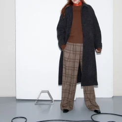 Femme Belle Pièce Mailles-- Pull Joe - Marron