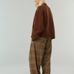 Femme Belle Pièce Mailles-- Pull Joe - Marron