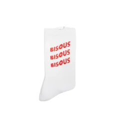 Femme Bisous Skateboard Chaussettes|Chaussettes-- Chaussettes Sonics - Rouge