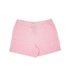 Homme BISOUS SKATEBOARD Shorts-- Short de bain rayures - Rose