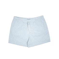 Homme BISOUS SKATEBOARD Shorts-- Short de bain rayures - Bleu