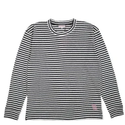 Homme Bisous Skateboard T-shirts-- T-Shirt Manches longues - Marine