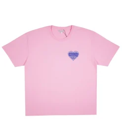 Homme BISOUS SKATEBOARD T-shirts-- T-Shirt Coeur - Rose