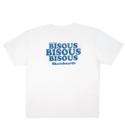 Homme BISOUS SKATEBOARD T-shirts-- T-shirt Grease - Blanc/Marine