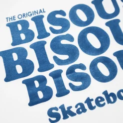 Homme BISOUS SKATEBOARD T-shirts-- T-shirt Grease - Blanc/Marine