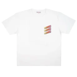 Homme BISOUS SKATEBOARD T-shirts-- T-shirt Sonics - Tiedye Blanc