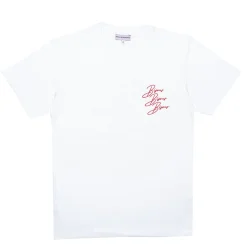 Homme Bisous Skateboard T-shirts-- T-Shirt SS Cigarette - Blanc
