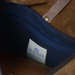 Femme Bleu de Chauffe Sacs À Main-- Sac Musette S - Tabac