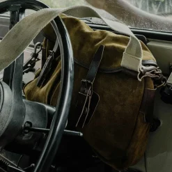 Femme Bleu de Chauffe Sacs À Main-- Sac Musette S - Tabac