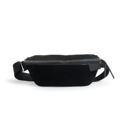 Femme Bleu de Chauffe Sac Banane-- Sac Banane Beat - Noir