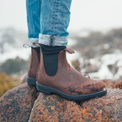 Femme Blundstone Bottes-- Bottines Classic Chelsea - Marron