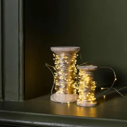 1139 BAZAR DE LUXE Guirlandes & Bobines-Bobine lumineuse - Argent