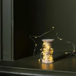 1139 BAZAR DE LUXE Guirlandes & Bobines-Bobine lumineuse - Argent