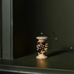 1139 BAZAR DE LUXE Guirlandes & Bobines-Bobine lumineuse - Noir