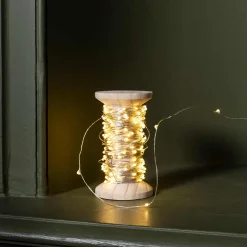 1139 BAZAR DE LUXE Guirlandes & Bobines-Bobine lumineuse - Or