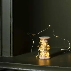 1139 BAZAR DE LUXE Guirlandes & Bobines-Bobine lumineuse - Or